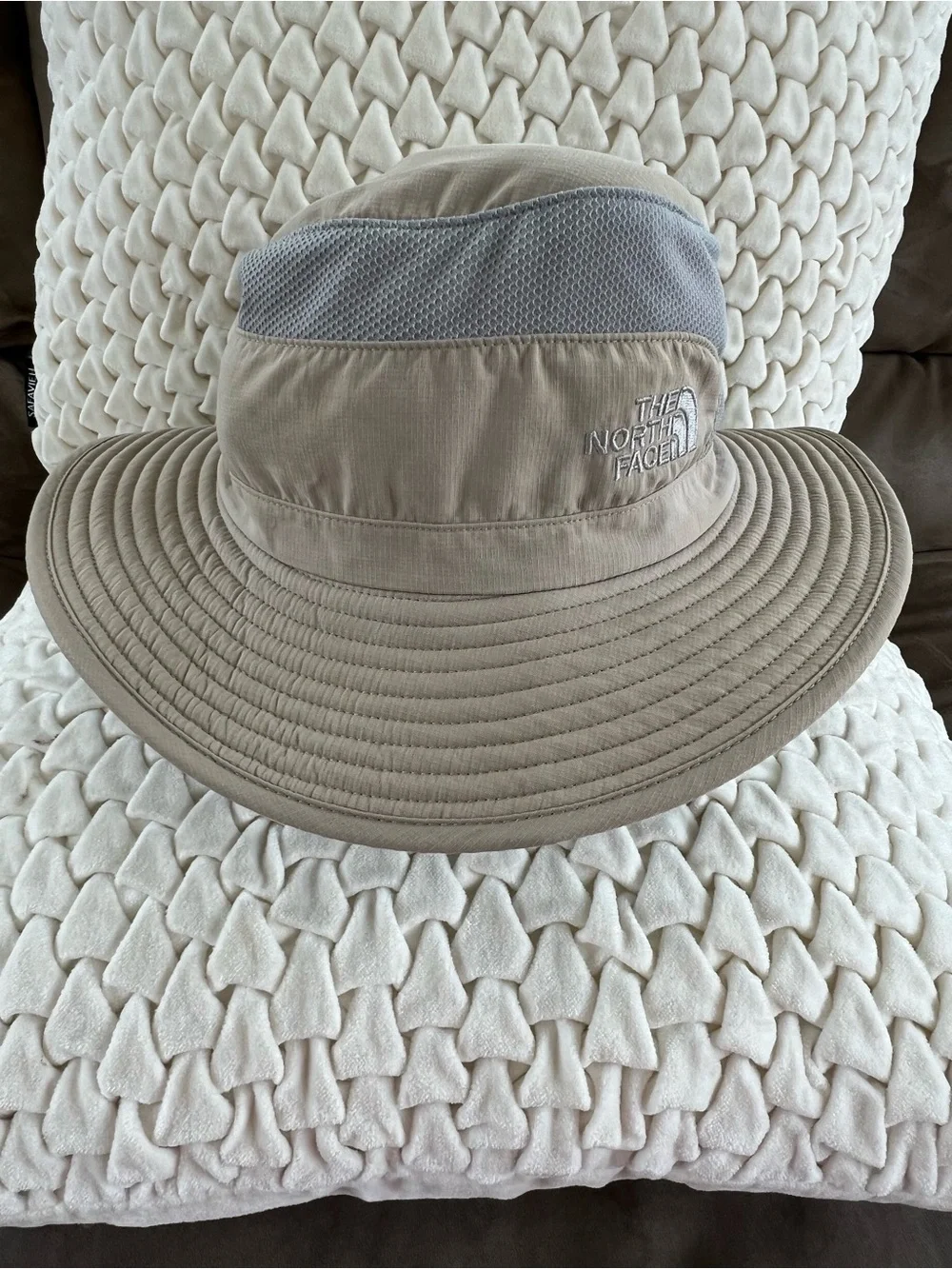 The North Face Tan Boonie Hat with Gray Vent Panel